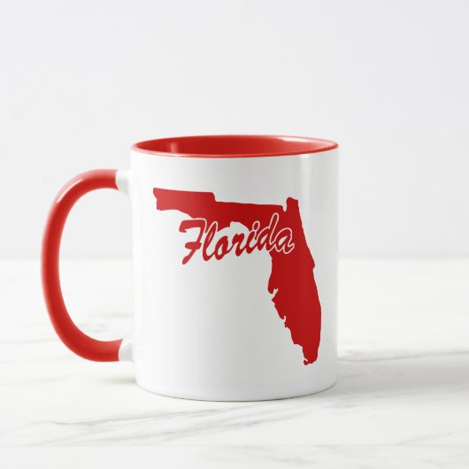 De staat Florida Shape Red Mok (Links)