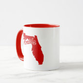 De staat Florida Shape Red Mok (Voorkant links)