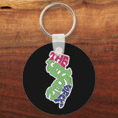 De staat Garden - New Jersey Sleutelhanger (Voorkant)