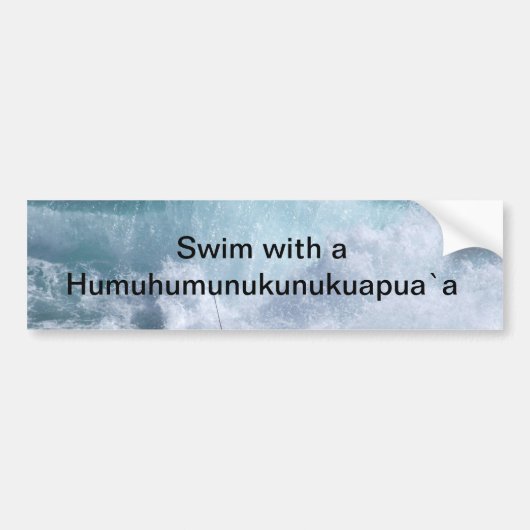 De staat Hawaï Bumpersticker (Voorkant)