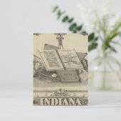 De staat Indiana Briefkaart (Staand voorkant)
