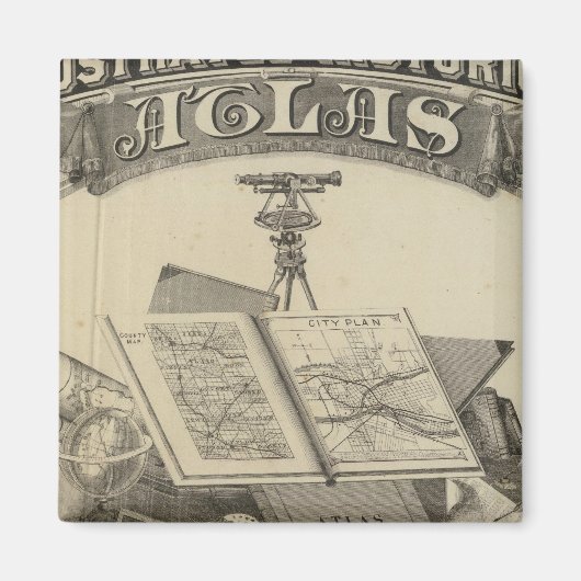 De staat Indiana Magneet (Voorkant)