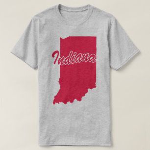 De staat Indiana T-shirt voor de vorm