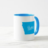 De staat Iowa Vorm Mok (Voorkant rechts)