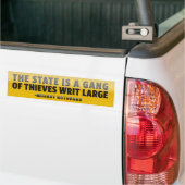 De staat is een Bumpersticker van de Gang (Op Truck)