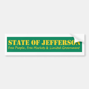 De staat Jefferson bumber sticker