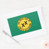 De staat Jefferson Rechthoekige Sticker (Envelop)