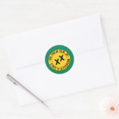 De staat Jefferson Ronde Sticker (Envelop)