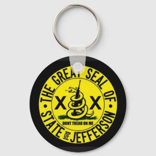 De staat Jefferson Sleutelhanger
