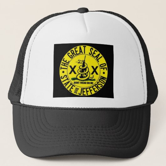 De staat Jefferson Trucker Pet (Voorkant)
