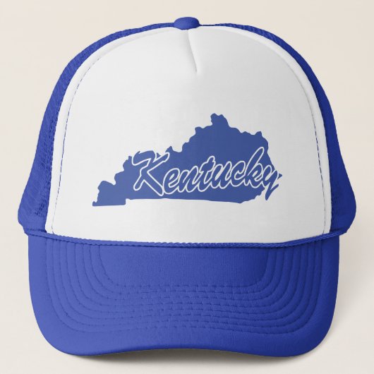 De staat Kentucky Shape Trucker Hat Pet (Voorkant)
