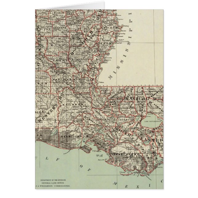 De staat Louisiana (Voorkant)