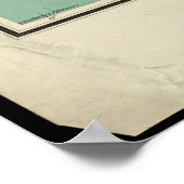 De staat Louisiana  Map Poster (Hoek)