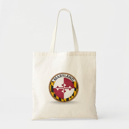 De staat Maryland Flag Seal Canvas tas (Voorkant)