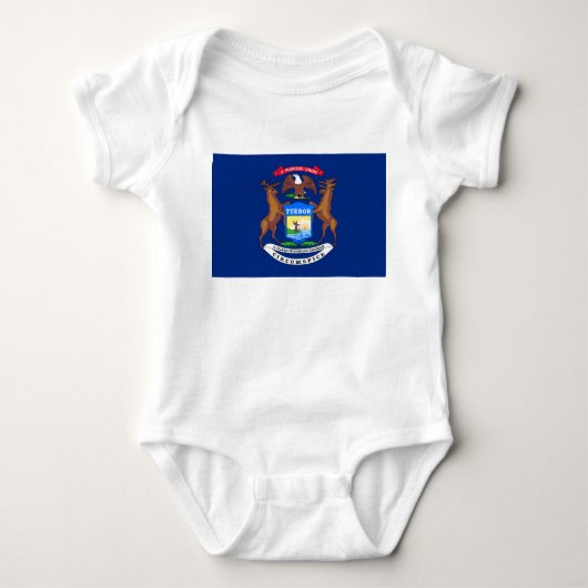 De staat Michigan Flag Romper (Voorkant)