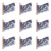 De staat Michigan Flag Sticker (Voorkant)