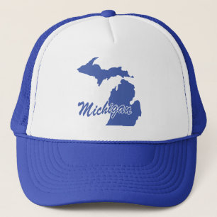 De staat Michigan Shape Trucker Hat Pet