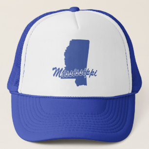 de staat Mississippi Shape Trucker Hat Pet