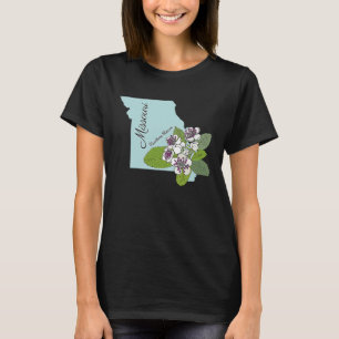 De staat Missouri Bloem de meidoornbloesem T-shirt