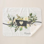 De staat Montana heeft uw rustieke thuisstad geper Sherpa Deken (Voorkant (horizontaal))