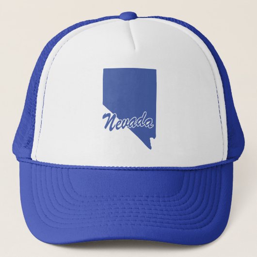 De staat Nevada Shape Trucker Hat Pet (Voorkant)