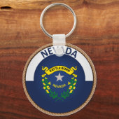 de staat Nevada-vlag Sleutelhanger (Voorkant)