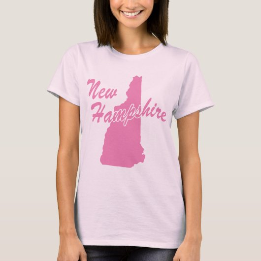 De staat New Hampshire Shape T-shirt (Voorkant)