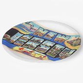 De staat New Jersey groot Briefkaart met grote le Papieren Bordje (Gekanteld)