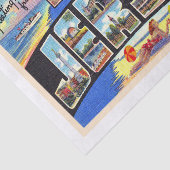 De staat New Jersey groot Briefkaart met grote le Tissuepapier (Detail)