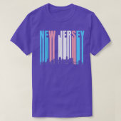 De staat New Jersey Trans Pride Flag Transgender T-shirt (Design voorkant)