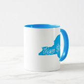 De staat New York Vorm Mok (Voorkant rechts)