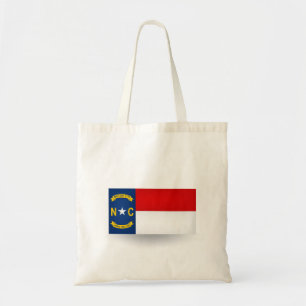 De staat North Carolina Flag Canvas tas