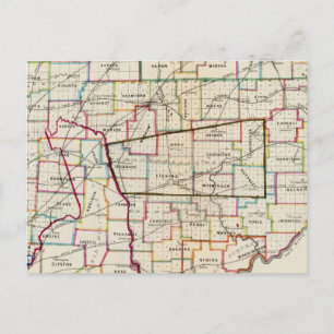 De staat Ohio Briefkaart