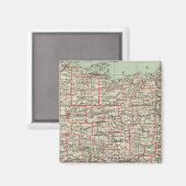 De staat Ohio Magneet (Voorkant / Achterkant)