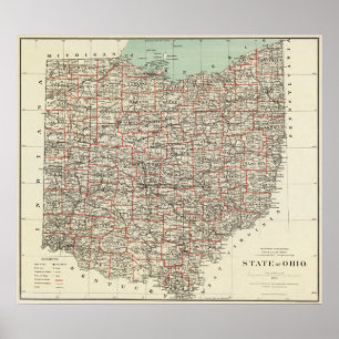 De staat Ohio Poster