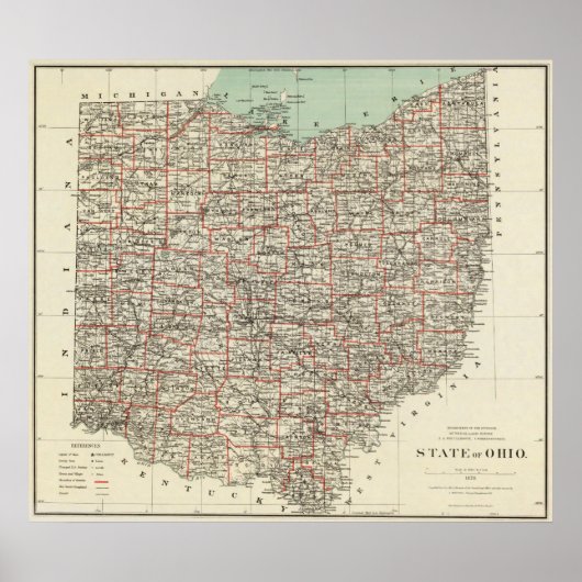 De staat Ohio Poster (Voorkant)