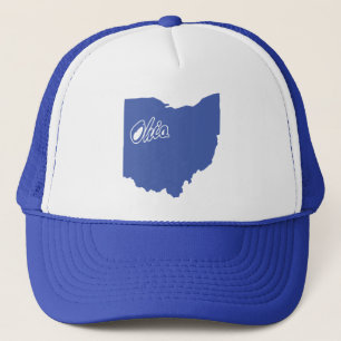 De staat Ohio Shape Trucker Hat Pet
