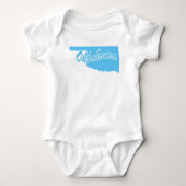 De staat Oklahoma vorm Romper (Voorkant)