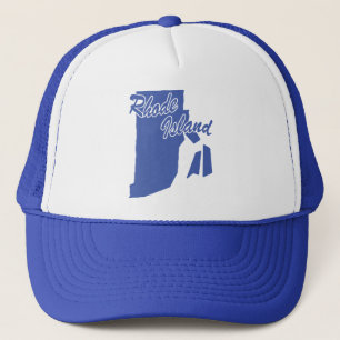 De staat Rhode Island Shape Trucker Hat Pet