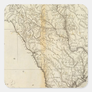De staat South Carolina Vierkante Sticker