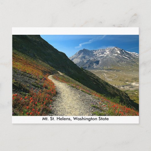 De staat St. Helens Washington Briefkaart (Voorkant)