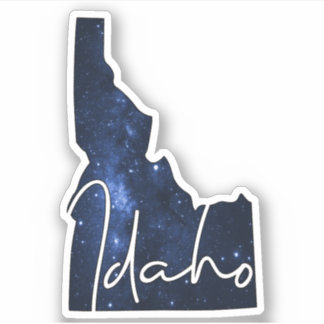 De staat Starry Idaho Sticker