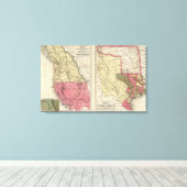 De staat Texas Canvas Afdruk (Insitu (Houten vloer))