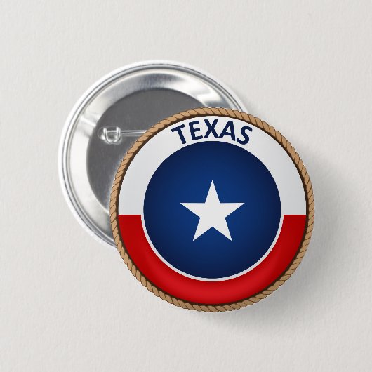 De staat Texas Flag Seal Button (Voorkant /achterkant)