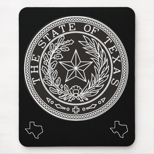 De staat Texas Mousepad Muismat (Voorkant)