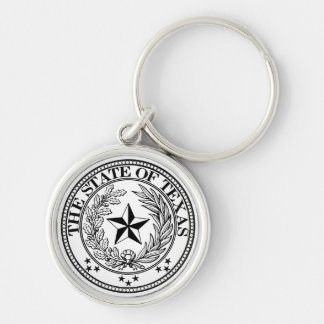 De staat Texas Sleutelhanger White Premium