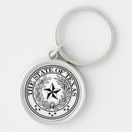 De staat Texas Sleutelhanger White Premium (Voorkant)