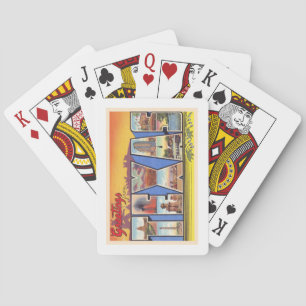 De staat Texas TX groot Briefkaart voor Letter Pokerkaarten