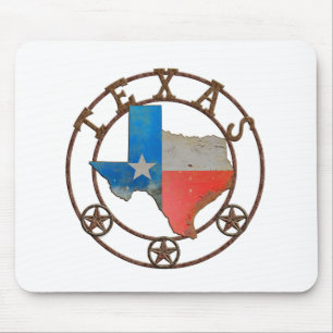 De staat Texas Wough Iron Muismat