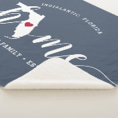 De staat van herkomst van Florida Personaliseerd Sherpa Deken (3/4)